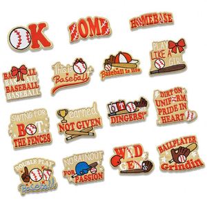 New Iron on Iron-On Embroidered <b>Baseball</b> OK BOMB Sport Patch for Garments Gloves <b>Bats</b> - Product Image 1