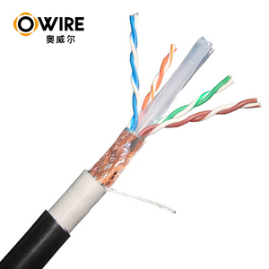 OWIRE Câble <span class=keywords><strong>Ethernet</strong></span> Cat6 en cuivre sans oxygène durable à blindage élevé Câble réseau extérieur SF/UTP pour la pose de murs - Product Image 6