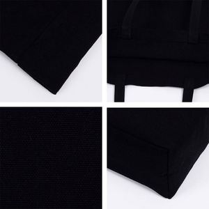 Sac fourre-tout en toile écologique personnalisé en gros pour femmes, réutilisable, recyclable, avec logo et motif, cadeau original pour les courses - Product Image 6