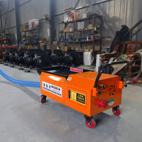 Pompe à béton électrique 220V, petite pompe à vis portable pour le plâtrage mural et le coulage