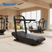 Máquina de Ejercicio Cardiovascular sin Motor, Caminadora Curva Woodway, Caminadora Manual Autogeneradora, Caminadora Curva Comercial para Fitness