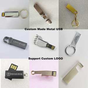 Mini clés USB en alliage de zinc, clé USB 32 Go/16 Go/128 Go/8 Go/4 Go/128 Mo/64 Go USB2.0, disque <span class=keywords><strong>U</strong></span> rectangulaire, logo personnalisé - Product Image 3