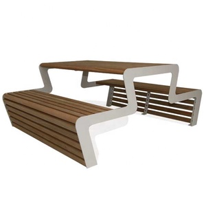 Ensembles de salle à manger jardin extérieur <span class=keywords><strong>Table</strong></span> de pique-nique en bois Commercial <span class=keywords><strong>banc</strong></span> Patio Camping <span class=keywords><strong>Table</strong></span> de pique-nique - Product Image 5