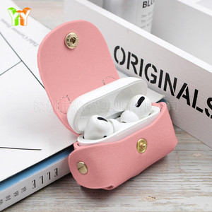 Funda de cuero PU para auriculares inalámbricos Bluetooth AirPods de tercera generación. - Product Image 4