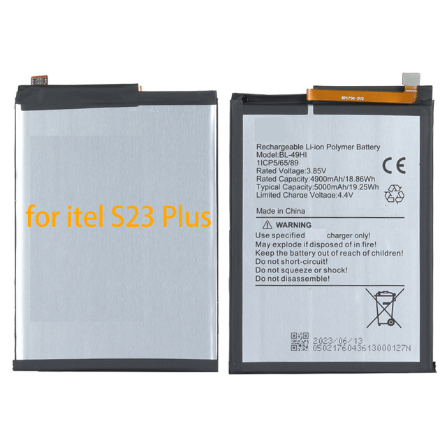 OEM 5000mAh Mobile Phone Battery for Itel S23 Plus S681LN Cell Phone Battery Lithium Battery Rechargeable