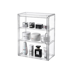 Estante de Almacenamiento de Cosméticos Transparente Clásico, Estante de Almacenamiento Montado en la Pared para Baño - Product Image 1