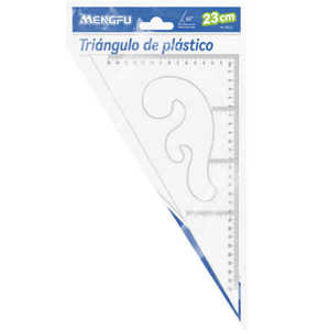 23cm 60 gradi di plastica triangolo righello legno metallo acrilico alluminio cancelleria della scuola alla rinfusa per le misurazioni - Product Image 1