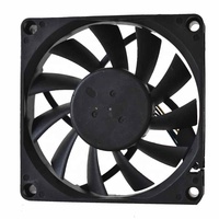 Ventilateur axial de refroidissement de châssis CPU Delta EFC0812DB 12V DC 0.50A quatre fils 8015 80x80x15mm 8cm PWM à contrôle intelligent de la température
