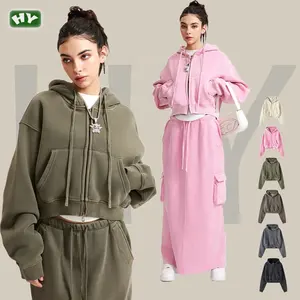 The Latest Thickened Fashion Vintage Casual Long Sleeve Sweatpants And Hoodie Set Lounge Wear For Women