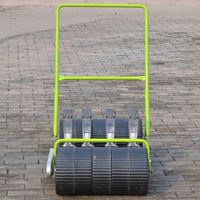 Semoir manuel portatif à 4 rangs haute productivité pour graines de tournesol, semoir à tambour à poussée manuelle pour le semis de légumes