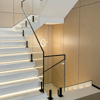 Support de base de garde-corps d'escalier en acier inoxydable 304 201 de 160 mm et 200 mm, durable et de haute qualité, pour intérieur et extérieur, vente en gros