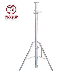 Étai de coffrage robuste <span class=keywords><strong>en</strong></span> acier Q345B, tube extérieur 60 mm, intérieur 48 mm, paroi épaissie, pour support de coffrage de pont - Product Image 1