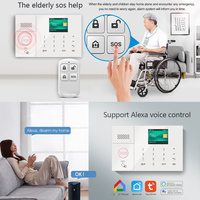 {Manufacturer} Système d'alarme WiFi 2G/4G GSM 2025, panneau de commande sans fil pour système d'alarme incendie avec 8 zones de défense filaires