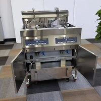 Friteuse électrique commerciale avec filtre à huile, friteuse commerciale à 3 bacs pour la friture de poulet et de saucisses
