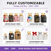Boîte Cadeau Festive 2026 en Promotion avec Poignée - Boîte Cadeau en Carton Personnalisée avec Doublure en Mousse pour Cadeaux de Nouvel An