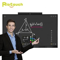 Riotouch-Monitor de pantalla táctil 4K UHD, tablero blanco inteligente, Panel plano interactivo para oficina, educación, infrarrojos, 65, 75, 86, 100 pulgadas