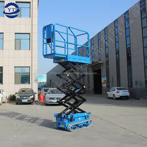 6m 8m 10m 14m 18m elektrische selbst fahrende Mini-Raupen-Scheren bühne Aerial Man Crawler Lifting