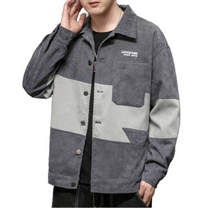 <b>Men's</b> Winter <b>Corduroy</b> <b>Jacket</b> Turn-down Collar Single Button Waterproof Windproof Breathable Casual Loose Fit Hooded Eco-Friendly - Product Image 1