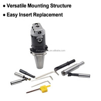 Ensemble de têtes de perçage de précision F1, 50 mm, 75 mm, micro-réglables, kit de têtes de perçage F1-12 F1-18 pour machine de fraisage CNC