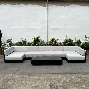 Moderno impermeable de aluminio Patio muebles conjunto jardín balcón al aire libre sofá para terraza patio Hotel Park-estilo de ocio - Product Image 4