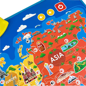 Chất lượng cao nói Poster Thế Giới bản đồ học tập bảng xếp hạng cho trẻ em Đồ chơi giáo dục - Product Image 4