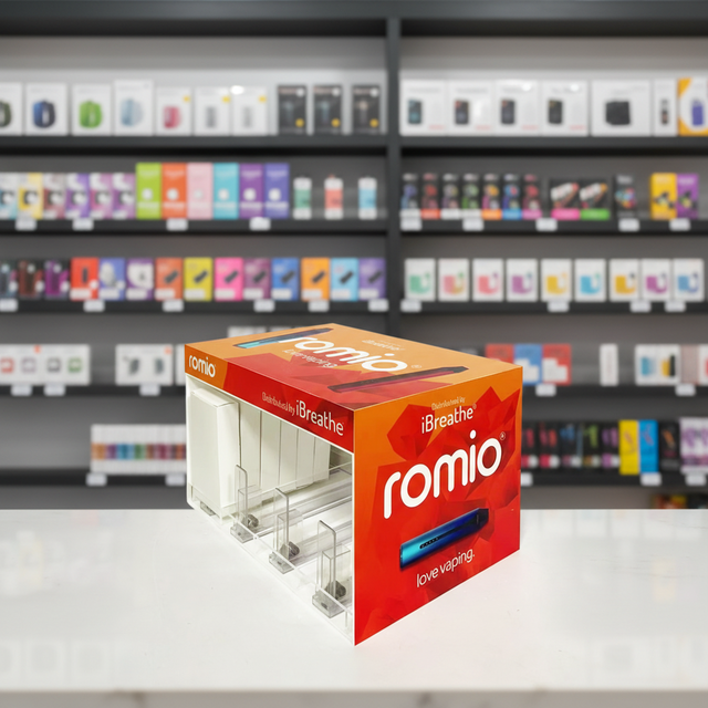 Custom Countertop Acrylic Display Stand Rack Display Case for Smoke Shop Retail Stores Acrylic Display Box with Auto Pusher