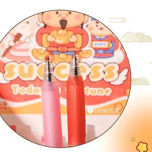 Stylo Gel Rotatif « Bonne <span class=keywords><strong>Chance</strong></span> » avec Poignée en Silicone Étendue pour Étudiants – Écriture Fluide et Jouet Anti-Stress - Product Image 6