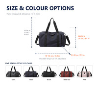 Sac de voyage personnalisé pour courts séjours, sac de sport léger en Oxford grande capacité pour la natation et la gym, idéal pour les trajets quotidiens, unisexe, vente en gros