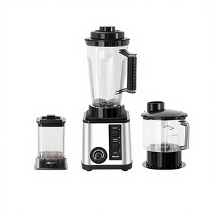 בלנדר 3L נירוסטה עוצמתי 8 ב-1, 3 ב-1 מטחנת בשר, קרח, מסחטת מיצים, מיקסר בצק, מיכל פלסטיק - Product Image 1