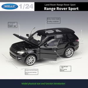 Welly 1:24 Range <span class=keywords><strong>Rover</strong></span> Sport Simulation Alliage Modèle Moulé Sous Pression Jouets Véhicules Métal Voiture Tout-Terrain - Product Image 2
