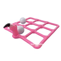 Nouveauté des fabricants, en stock : Jeu aquatique gonflable de lancer, pour l'été et l'interaction familiale, avec balles de plage à motif quadrillé.