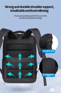 New Arrival Custom logo Designer Durable Office USB Mochila Bagpack Waterproof Travel Back <b>Pack</b> Laptop <b>Bag</b> Backpack for Men - Product Image 3