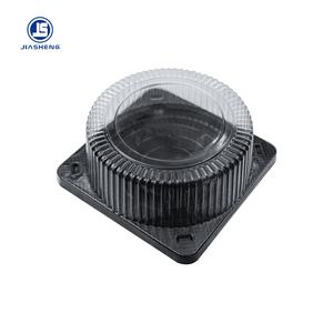 Scatola Rotonda Trasparente in PET per Confezionamento Torte con Vassoio <span class=keywords><strong>Nero</strong></span> Processo Blister per Conservazione Alimenti Utilizzata per Panetterie - Product Image 4