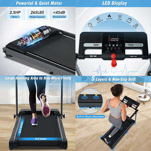 Nouveau tapis de course mécanique électrique semi-commercial multifonction unisexe pliable inclinable intelligent pour la maison - Product Image 2