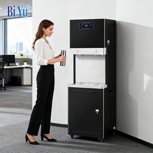 Distributeur d'eau froide et chaude commercial à grand débit en acier inoxydable autoportant, distributeur d'eau à tuyau direct pour hôtel, bureau, usine - Product Image 2