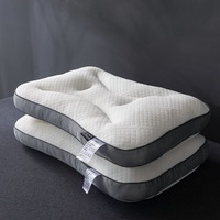 Oreiller de protection cervicale tricoté, oreiller de luxe pour hôtel 5 étoiles, idéal pour dortoir et usage domestique