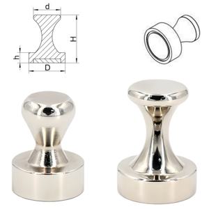 Imán Industrial Permanente de Neodimio Personalizado, Superfuerte N35, para Pizarra Blanca, con Pasador Plateado, Hebilla Magnética - Product Image 2