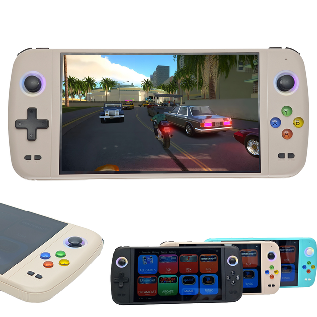 M27 Retro Portable Handheld Game Console with ROCKCHIP HIGH-END CPU 7.0" Big Screen 64GB 20000+ Built-in Games