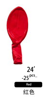 Ballons en latex de Noël et d'Halloween de 24 pouces, 25 pièces/paquet, extra-épais, taille jumbo, certifiés EN71, pour décorations de fête, directement de l'usine