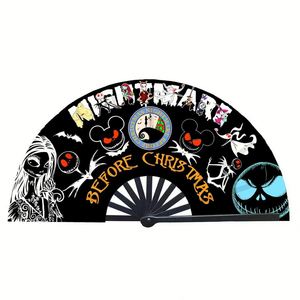 Anime-Inspired 3D Effect Folding Plastic Hand Fan Lovely ABS Acrylic Music Animal Craft Clacking Sound Keychain PP Model