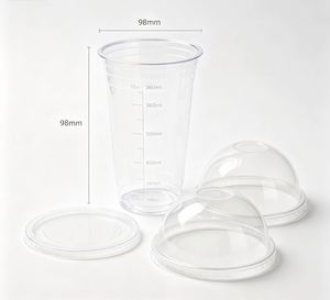 Gobelet en PET jetable de 12-24 oz, diamètre 98 mm, impression personnalisée du logo de la marque, gobelet en plastique pour boissons froides, vente chaude - Product Image 5