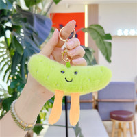 Mini Pluche Fruit Pluche Speelgoed Watermeloen Mandarijn Durian Komkommer Fruit Pluche Gevuld Speelgoed Sleutelhanger Pluche Fruit Pluche Charm