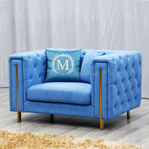 Sofá italiano <span class=keywords><strong>de</strong></span> lujo para sala <span class=keywords><strong>de</strong></span> estar, 3 + 2 + 1 <span class=keywords><strong>plazas</strong></span> con reposabrazos <span class=keywords><strong>de</strong></span> metal dorado, tela <span class=keywords><strong>de</strong></span> terciopelo, cuero, muebles para el hogar <span class=keywords><strong>baratos</strong></span> - Product Image 4