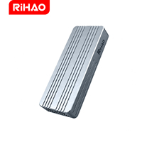 RIHao Boîtier USB4 Type-C vers M.2 NVMe 40 Gbps avec ventilateur, étui anti-chute en aluminium Thunderbolt 4/5 pour MacBook