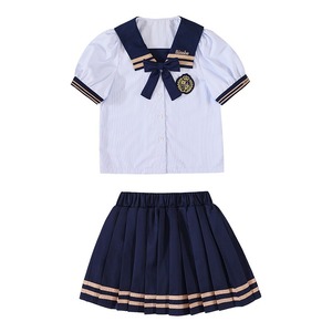 Uniforme d'école primaire de style anglais de <span class=keywords><strong>grande</strong></span> taille de 2 à 18 ans ensemble uniforme de garderie bleu uniforme d'école primaire japonais - Product Image 5