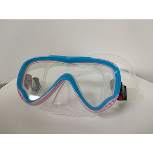 Lunettes de natation en silicone pour enfants Masque de plongée étanche anti-buée HD Lunettes de plongée pour enfants à grand cadre Strep pour masque de plongée - Product Image 1