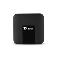 Boîtier TV TX3MINI Android 10.0 H313S Quad Core 2+16 Go, décodeur avec double Wifi 4K HD pour films en streaming en ligne