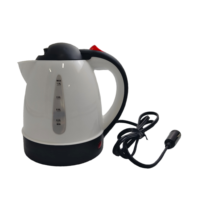 Bouilloire électrique portable 1L en PP 12V 50Hz pour camion et voiture, utilisation en extérieur, camping, bouteille d'eau étanche et isolée