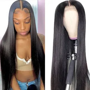 Produits de beauté pas cher cheveux humains brésiliens 13*4 HD perruque dentelle frontale pour femmes noires cheveux vierges pré plumés perruque dentelle avec cheveux de bébé - Product Image 2