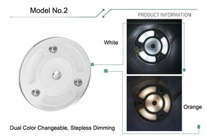 Thiết kế hiện đại ấm trắng màu xanh Acrylic dẫn đèn trần, mờ dẫn đèn mái vòm cho tàu, du thuyền, RV, Trailer, biển - Product Image 3